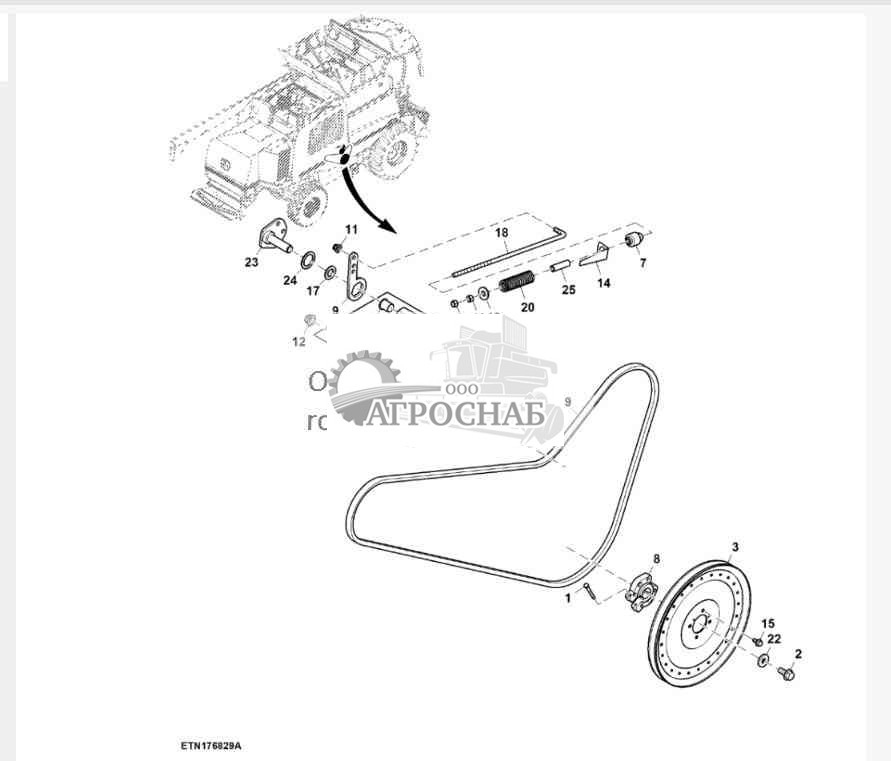 Привод зерноочистки 